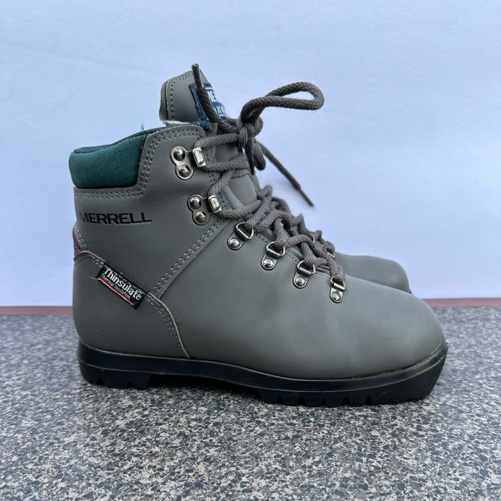 Merrell SNS Gray Rainer Cross Country Thinsulate Ski Boots women’s size 6.5